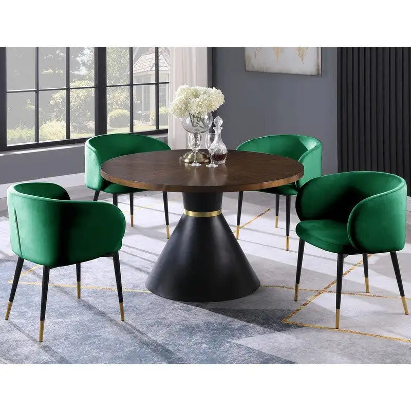 Chaise de salle à manger rustique en velours – Chaise d'appoint pour salle à manger
