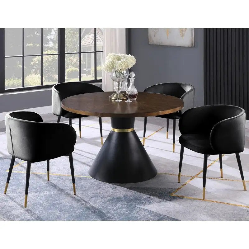 Chaise de salle à manger rustique en velours – Chaise d'appoint pour salle à manger