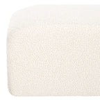 Banc rembourré en bouclette de 152 cm – Assise moderne pour entrée et chambre